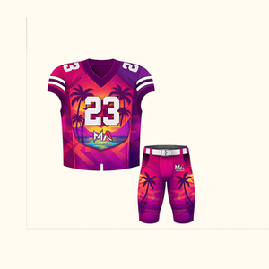 Uniforme de Fútbol Americano de Alta Calidad, Último Modelo, Camiseta Corta 100% Poliéster, Transpirable, Antibacteriana, Anti-UV, Talla XL - Product Image 5