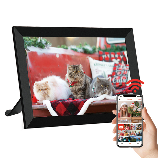 10.1 Inch WiFi Digital Picture Frame with Stunning 1280x800 IPS Touch Screen Display Share Memories  Frameo App