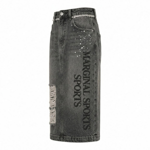Customized Color Mid Rise Light Denim <b>Shorts</b> <b>Men</b> Oversized Y2K Streetwear Summer <b>Shorts</b> Frayed <b>Patch</b> Distressed Denim <b>Shorts</b> <b>Men</b> - Product Image 2