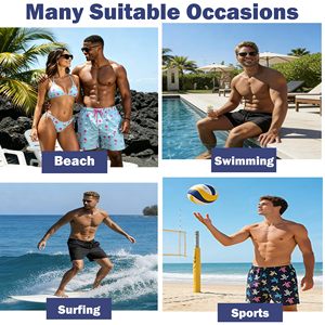 Pantalones Cortos de Playa para Hombre, Shorts de Verano al por Mayor, Bañadores, Pantalones Cortos de Doble Capa, Tallas Grandes, Shorts Deportivos para Hombre, Ropa de Playa - Product Image 5