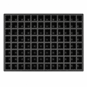 Bandeja de Semillero Premium de 84 Celdas Cuadradas de Plástico HIPS Reutilizable, Ligera y Transpirable con Orificios de Drenaje y 50 mm por Celda - Product Image 2