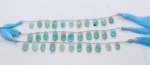 Perles en forme de poire lisses en Amazonite naturelle AAA 8x11 MM, perles de pierre précieuse Amazonite, brin de 6 pouces, perles en forme de poire lisses en Amazonite en vrac - Product Image 3