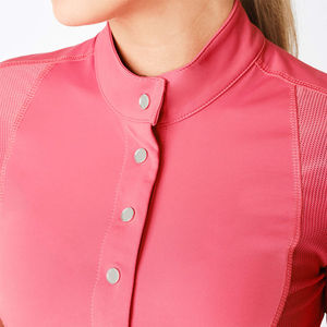 เสื้อเชิ้ตตาข่ายสำหรับผู้หญิงขายดี ออกแบบสไตล์ตะวันตกสำหรับขี่ม้า ผลิตจากผ้าสแปนเด็กซ์ มีทุกขนาดและทุกสี - Product Image 3