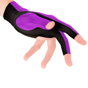 Gants de billard respirants en Lycra de qualité supérieure pour hommes et femmes, main droite/gauche, 3 doigts, fabriqués en usine, prix de gros - Product Image 4