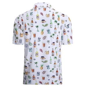 Camiseta polo de algodón grueso de gran tamaño con estampado a color, diseño personalizado a la moda, talla grande, estilo casual y elegante para hombre. - Product Image 5