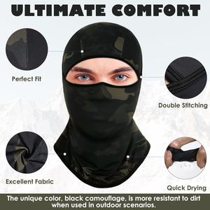 Balaclava intégrale respirante en tissu de haute qualité, anti-poussière, style tour de cou, pour l'été, conception personnalisée OEM, pour le sport et la pêche - Product Image 3
