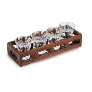 Boîte de rangement décorative à motif de plantes en bambou avec poignée, bac organisateur rectangulaire pour la décoration de la maison, cadeaux d'anniversaire et de Bar Mitzvah - Product Image 1