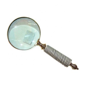 2024 artisanat indien en gros de haute qualité Design Antique loupes en verre nouveau Design Bronze couleur Vintage Look - Product Image 5