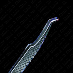 Stainless Steel Eyelash Extension Tweezers Diamond Grip Volume Lash <b>Tools</b> Customizable Private Label Professional - Product Image 4