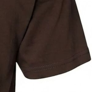 T-shirt à manches courtes pour homme en coton doux, col rond, uni, brun foncé, décontracté, basique, léger, respirant, à porter tous les jours en été - Product Image 6