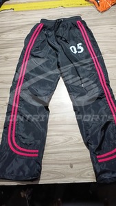 Pantalon de survêtement ample et décontracté pour homme, coupe oversize, avec logo personnalisé, en polyester et nylon, coupe large, coupe-vent, haute qualité - Product Image 4