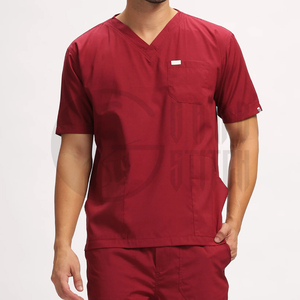 Conjunto de Uniformes Médicos para Hombre, Cuello en V, Uniforme de Enfermero, Doctor, Ropa de Trabajo para Hospital y Clínica, Tela Transpirable y Antibacteriana, Traje de Atención Médica - Product Image 2