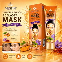 Masque Peel-Off Visage au Safran et au Gingembre Nettoyage Profond Points Noirs Soin des Pores Éclat Radieux Marque Privée OEM Formule Personnalisée Faible MOQ