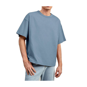 Camiseta <span class=keywords><strong>Negra</strong></span> Extra Grande para Hombre, Cuello Redondo, Algodón Premium, Corte Holgado, Estilo Urbano Informal, <span class=keywords><strong>Ropa</strong></span> de Calle - Product Image 3