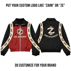 Men's Winter Windbreaker Jacket Polyester/Nylon Fabric Waterproof Breathable Windproof Custom Logo Print OEM ODM - Product Image 1