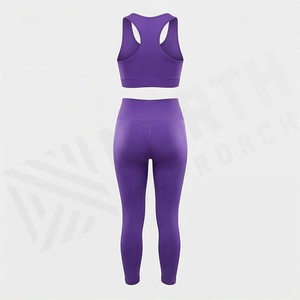 Conjunto de Yoga sin Costuras de Secado Rápido para Mujer, Sujetador Deportivo Reversible, Leggings Transpirables, Ropa Deportiva, Color Personalizado - Product Image 2