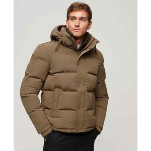 High Quality Men's Hooded Puffer Jacket Quick Dry Breathable Features Polyester/Nylon Fabric Latest Design Winter <b>Bubble</b> <b>Coat</b> - Product Image 1