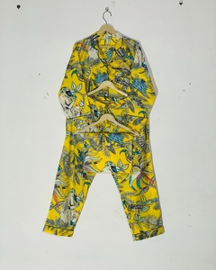 Ensemble de pyjama en coton imprimé à la main, style ethnique bohème chic, très demandé, pour femmes, prix de gros - Product Image 5