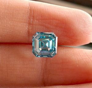 Diamant CVD de laboratoire, bleu vif fantaisie, 2,01 carats, taille Asscher, certifié IGI, poli à la main, fabriqué en Inde pour la fabrication de bijoux - Product Image 5