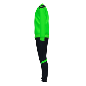 Chándal Deportivo para Hombre en Verde y Negro con Bloques de Color, Cierre de Cremallera Completo, Bolsillos Laterales, Secado Rápido, Estilo Deportivo, para Otoño, Corte Regular - Product Image 2