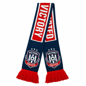 Custom Printed logo Summer Cool Polyester Shiny Knitted Football Scarf - Product Image 6