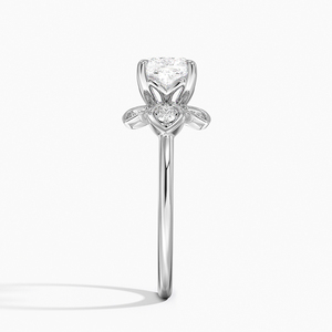 Anillo BOJ 0121 con Corte Cojín, Plata 925, Engaste de Garras, Anillo Solitario con Diamante de 2ct, Color D, VVS1, Moissanita Certificada GRA, Precio Bajo - Product Image 3