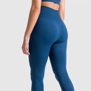 Wholesale Custom High Waisted Sports Workout Yoga Pants Leggings For Women Soft Gym Fitness Leggings - Product Image 2