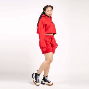 Conjunto Deportivo Seamless para Mujer OEM, Manga Larga y Pantalones Cortos de Cintura Alta - Product Image 3