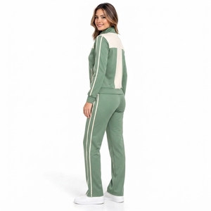 <b>Women</b> Zipper Tracksuit Modern Sportswear <b>Jacket</b> Jogger Set Lightweight Breathable Fabric Comfortable Relaxed Fit Fitness Outdoor - Product Image 3