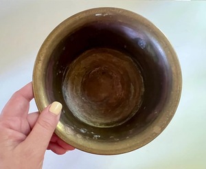 Durable Eco-Friendly Gold Metal Hammered Modern Customized Flower <b>Pot</b> Planter Vase Plant <b>Stand</b> ILAHI's ICOMP-13312 1kg Indoor - Product Image 2