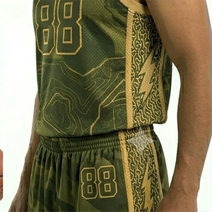 Fabricant de vêtements, uniforme de basket-ball pour hommes, vêtements d'extérieur, produit d'été, vêtements d'entraînement de basket-ball extensibles - Product Image 5
