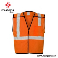 Gilets de sécurité 100 % polyester imperméables haute visibilité réfléchissants détachables avec protection anti-chaleur pour les travailleurs