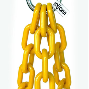 Conjunto de conectores colgantes amarillos de resina de alta resistencia para columpios de parque infantil, equipo de suspensión multipunto para exteriores - Product Image 1