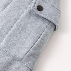 Sudadera con Capucha de Felpa Transpirable y Bordada, Corte Ajustado, para Hombre, Estilo Casual para Gimnasio, con Bolsillo y Logotipo Personalizado en Color - Product Image 4