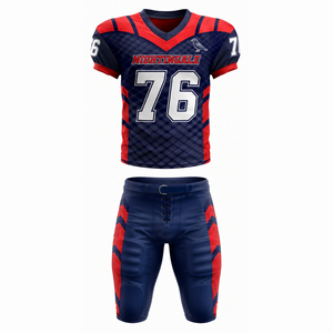 Uniforme de Fútbol Americano al por Mayor, Diseño de Color Personalizado, Kit de Equipo OEM ODM, Conjunto de Ropa Deportiva Personalizada para Equipos de Fútbol Americano - Product Image 1