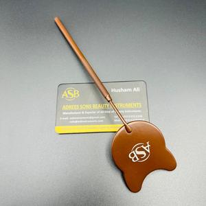 Espejo Profesional para Pestañas de Acero Inoxidable con Forma de Dibujo Animado, Color Marrón Chocolate, Punta Cuadrada de 13 cm, Impresión de Logotipo Personalizado - Product Image 6