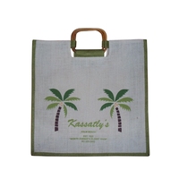 Tas Jute Mewah Tas jute premium Tampilan Mewah Produsen Serat Alami Tas jute linen premium Tas Belanja Desain Elegan Pemasok