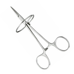 Holding Clamp Straight 130 mm with Slightly Toothed Jaws and <b>Spacer</b> Ring for Crown Protection Dental Instrument for Secure - Product Image 6