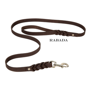 Laisse de chien en cuir de luxe faite à la main robuste pour grands chiens échantillon gratuit-pour l'entraînement et la marche - Product Image 4