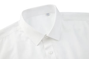 Camisa de vestir blanca premium para hombre, cuello clásico extendido, manga larga, formal de negocios, con botones, transpirable, OEM personalizado - Product Image 2