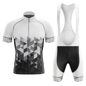 ชุดเสื้อจักรยานแขนสั้นแบบ unisex พร้อมกางเกงขาสั้นเอี๊ยม แห้งเร็ว ระบายอากาศได้ดี ผลิตจากผ้าสแปนเด็กซ์และผ้าฝ้าย ชุดกีฬา รับสกรีนโลโก้ - Product Image 5