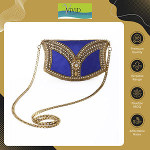 Bolso de Noche de Metal con Cuentas para Mujer, de Alta Calidad y Durabilidad, el Más Vendido, de Origen Indio, con Correa para el Hombro, Ligero y Elegante, con Forro de Seda - Product Image 2