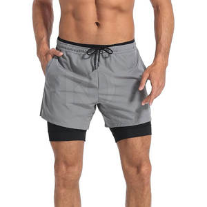 Pantalones Cortos Deportivos Casuales para Hombre, Ecológicos, Ligeros, Transpirables, de Secado Rápido, para Gimnasio, Entrenamiento, Correr, con Cintura Ajustable - Product Image 3