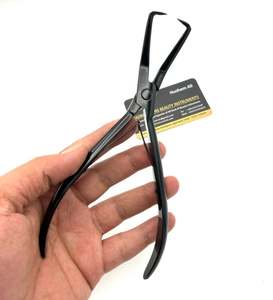 Black Glossy Microbeads <b>Removal</b> <b>Hair</b> Extension Pliers Stainless Steel Custom Made Logo Printing 7-inch <b>Hair</b> Extension <b>Tool</b> - Product Image 4