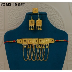 Gold Plated Fashion Martasha Necklace New Arabic Fashion Gold Plated Khannaki Necklace Elegant Dubai Bohemian Gold Plated - Product Image 4