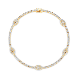 Lab Created Diamond <b>Bracelet</b> <b>Bangle</b> Round Cut <b>Bracelets</b> Fine Jewelry with IGI Certified & VVS Clarity for Women's for Sale - Product Image 4