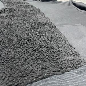 Dual Texture <b>Sherpa</b> Patch Hoodie-Sleeve Pocket Design - Product Image 5