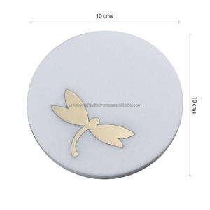 Posavasos de piedra de lujo hechos a mano con acabado suave, alfombrillas y almohadillas artesanales únicas de la India para Interior de cocina - Product Image 4