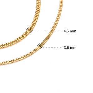 Collier chaîne curb en or 18 carats Murao Japon, unisexe, or jaune massif 18 carats, bijoux de haute qualité, chaîne à maillons classique, hommes femmes - Product Image 6