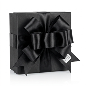 Ruban satin noir 25 mm simple face, lot de 5 rouleaux de 8 m, pour couronnes commémoratives, tributs funéraires, nœuds décoratifs et aménagements de magasin - Product Image 3